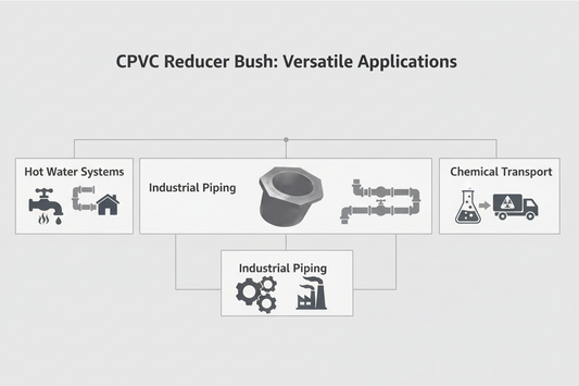 CPVC Reducer Bush Applications - Hot Water Systems, Industrial Piping, Chemical Transport