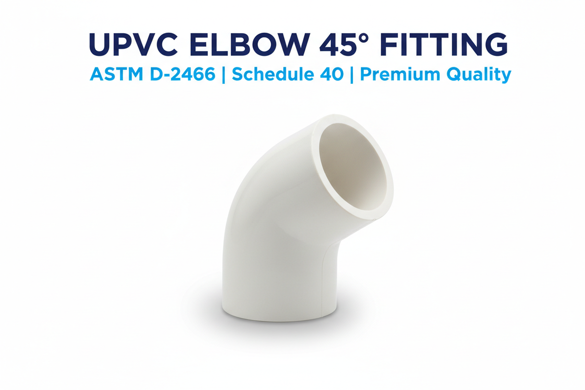 UPVC Elbow 45 Degree Fitting