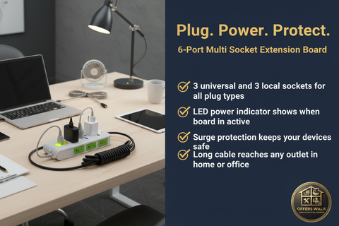 6-Port Extension Board Lifestyle – A+ Lifestyle Panel