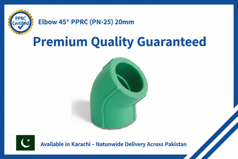 Elbow 45° PPRC PN-25 20mm Quality Certification