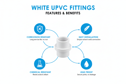 White UPVC Fittings Features and Benefits
