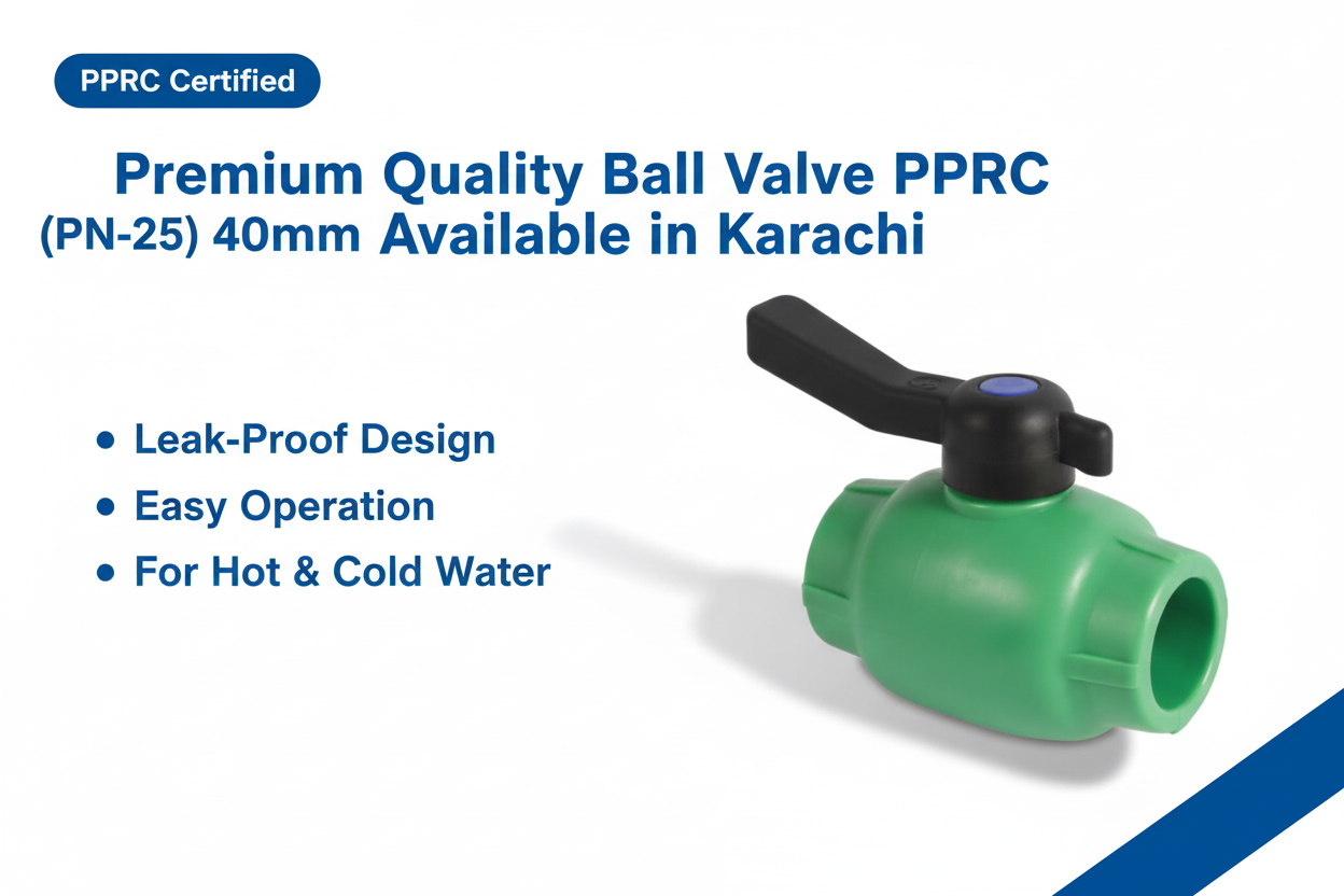 Ball Valve PPRC PN-25 40mm Premium Quality Available in Karachi