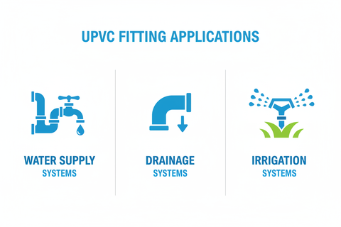 UPVC Reducer Tee Applications - Water Supply, Drainage, Irrigation Systems