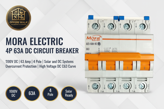 Mora Electric 4P 1000V 63A DC Breaker – Hero Banner A+ Image