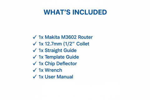 Makita Router What's Included