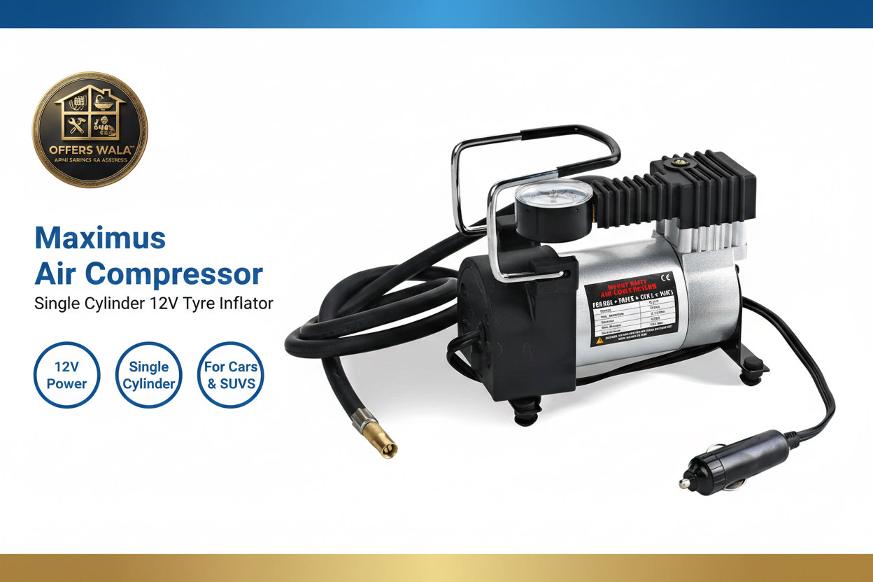 Maximus Air Compressor 12V Hero Banner - Offers Wala