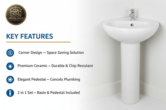 Corner 2 in 1 Basin Key Features — Offers Wala