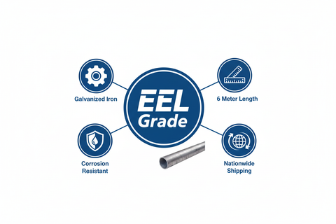 Pipe G.I. EEL grade galvanized iron quality certification