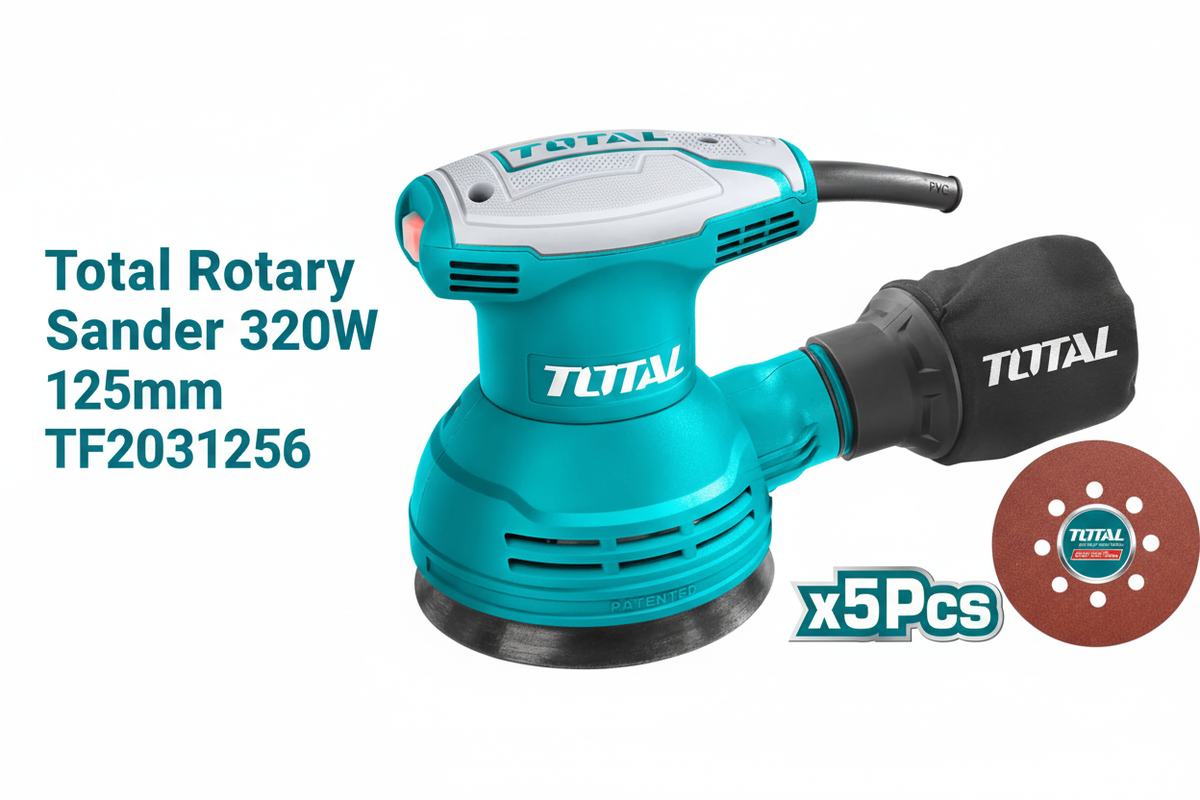 Total Rotary Sander 320W 125mm TF2031256 - Hero Banner