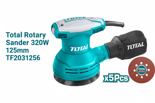 Total Rotary Sander 320W 125mm TF2031256 - Hero Banner