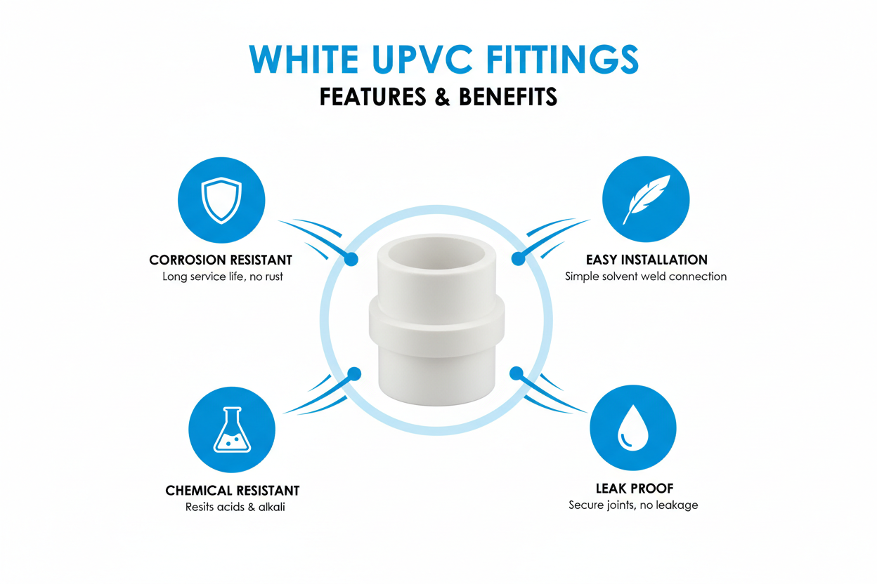 White UPVC Fittings Features and Benefits