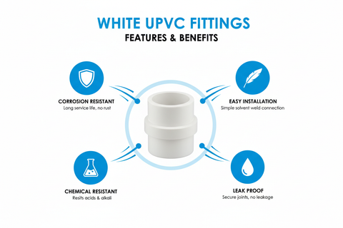 White UPVC Fittings Features and Benefits