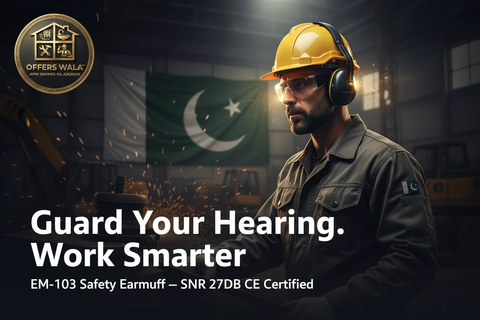 Safety Earmuff EM-103 - Guard Your Hearing Work Smarter