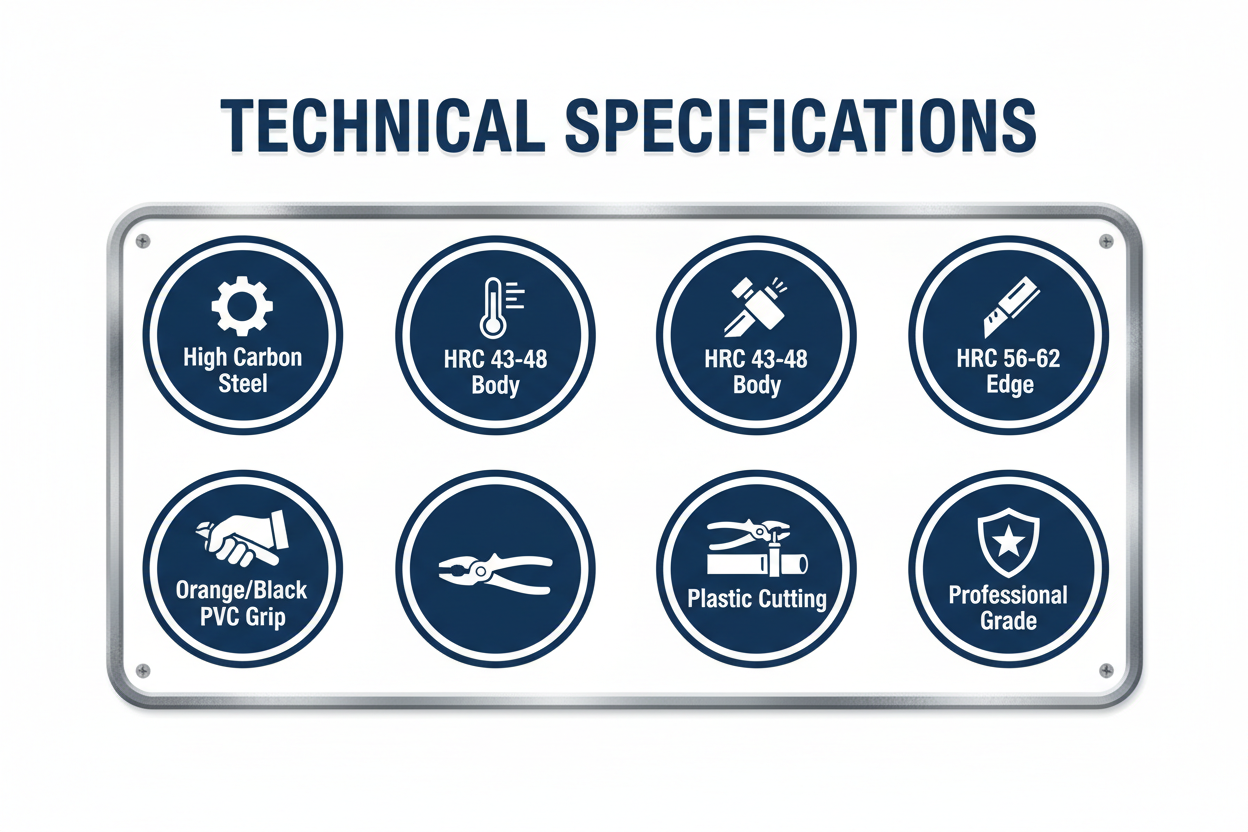 Harden Plastic Cutter Plier - Technical Specifications