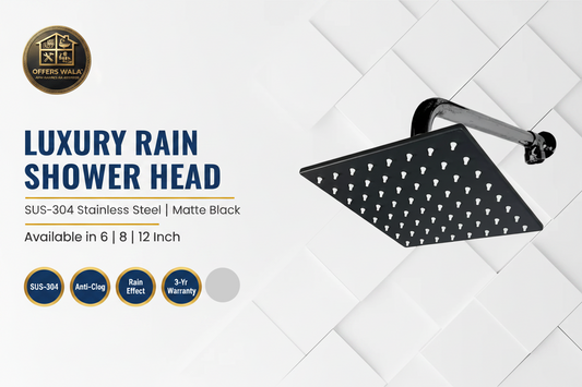 Luxury Rain Shower Head Hero Banner — Offers Wala