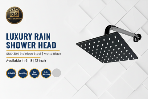 Luxury Rain Shower Head Hero Banner — Offers Wala