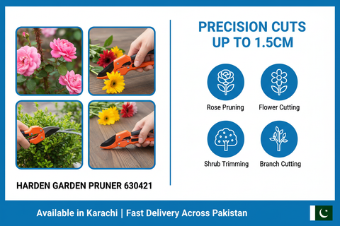 Harden Garden Pruner Use Cases - Rose Pruning Flower Cutting Shrub Trimming