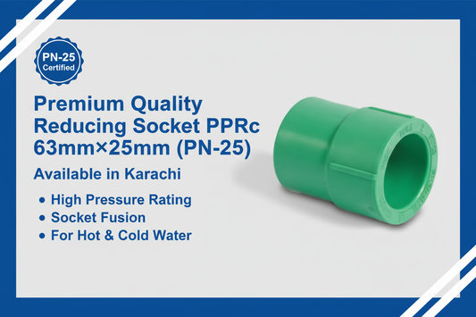 Reducing Socket PPRc 63mm×25mm (PN-25) - Available in Karachi