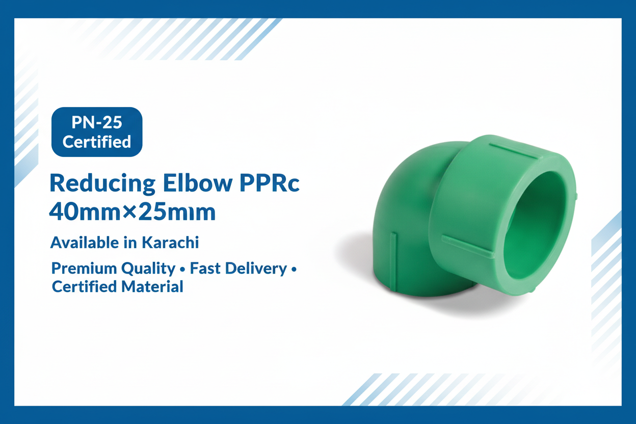 Reducing Elbow PPRc 40mm×25mm (PN-25) - Available in Karachi