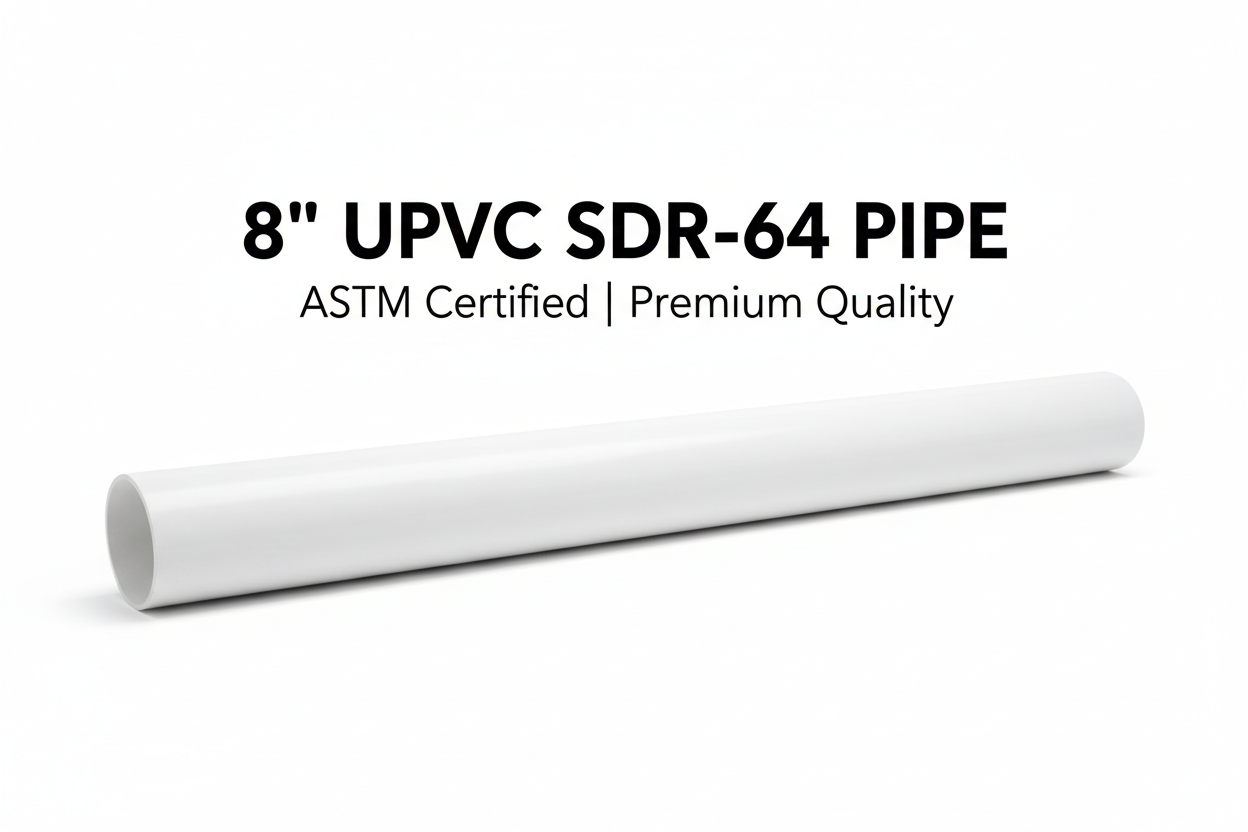 8 inch UPVC SDR-64 Pipe
