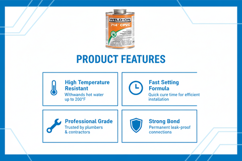 Product features - High Temperature Resistant, Fast Setting, Professional Grade, Strong Bond