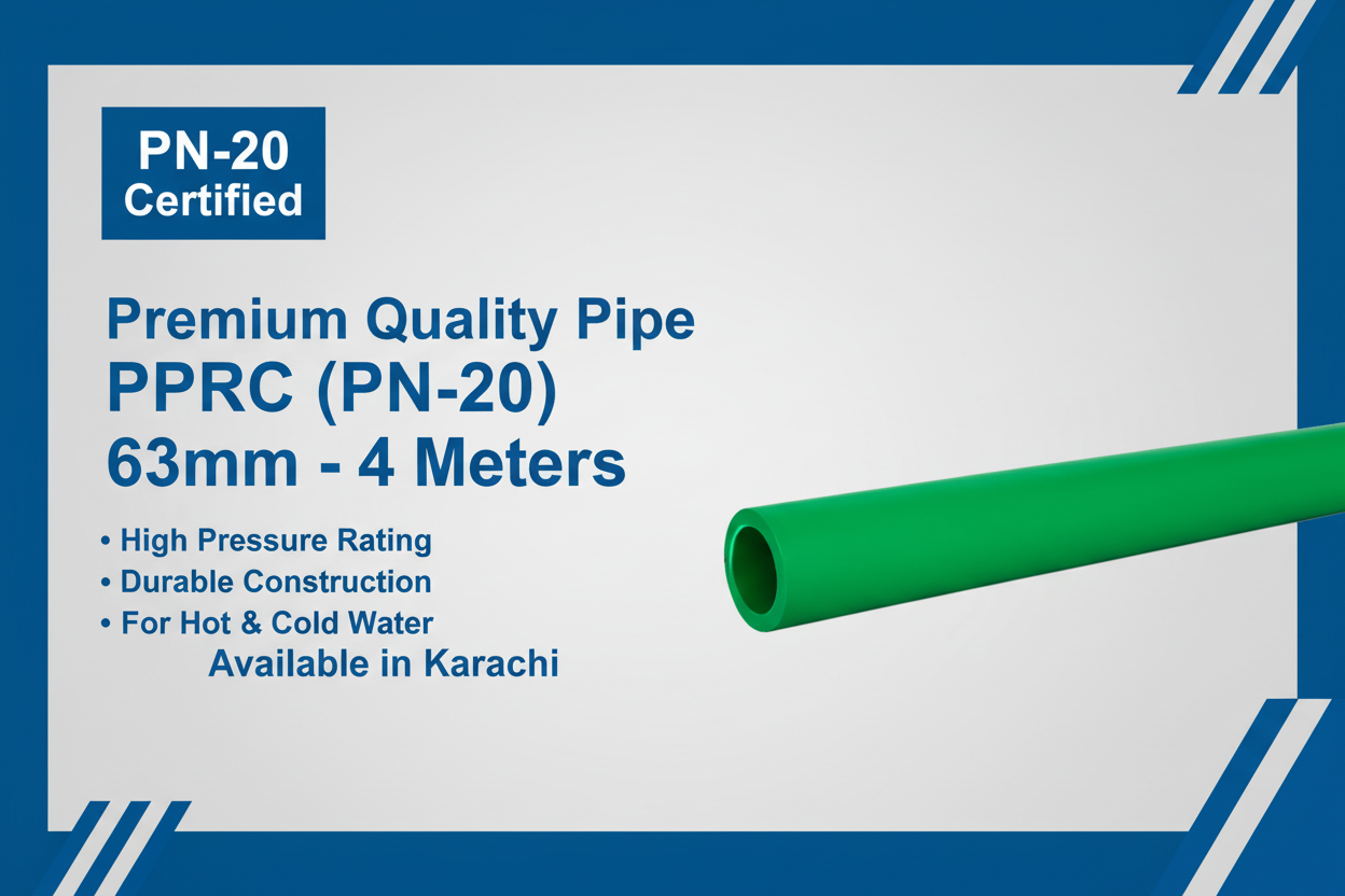 Pipe PPRC PN-20 63mm Premium Quality Available in Karachi