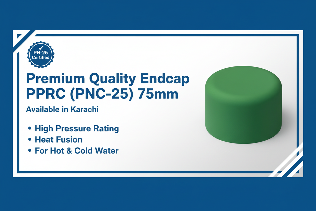 Premium PPRC Endcap 75mm PN-25 - Available in Karachi