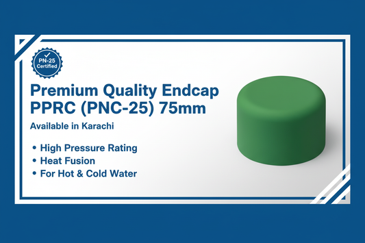 Premium PPRC Endcap 75mm PN-25 - Available in Karachi