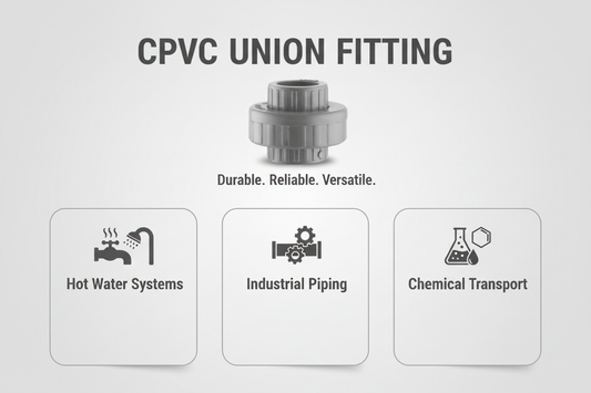 CPVC Union Applications - Hot Water Systems, Industrial Piping, Chemical Transport