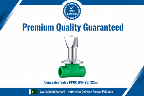 Concealed Valve PPRC PN-25 32mm Quality Certification