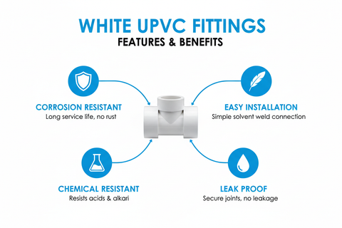 White UPVC Fittings Features and Benefits
