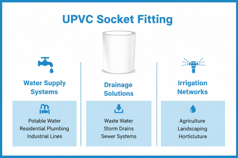 UPVC Socket Applications - Water Supply, Drainage, Irrigation Systems