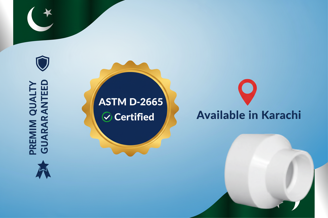 ASTM D-2665 Certified - Premium Quality UPVC Reducer Socket Available in Karachi