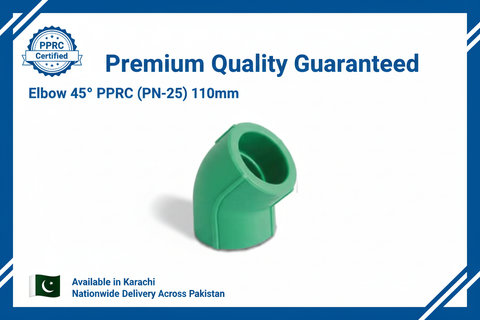 Elbow 45° PPRC PN-25 110mm Quality Certification