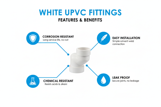 White UPVC Fittings Features and Benefits