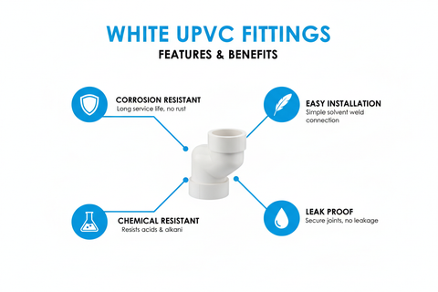 White UPVC Fittings Features and Benefits