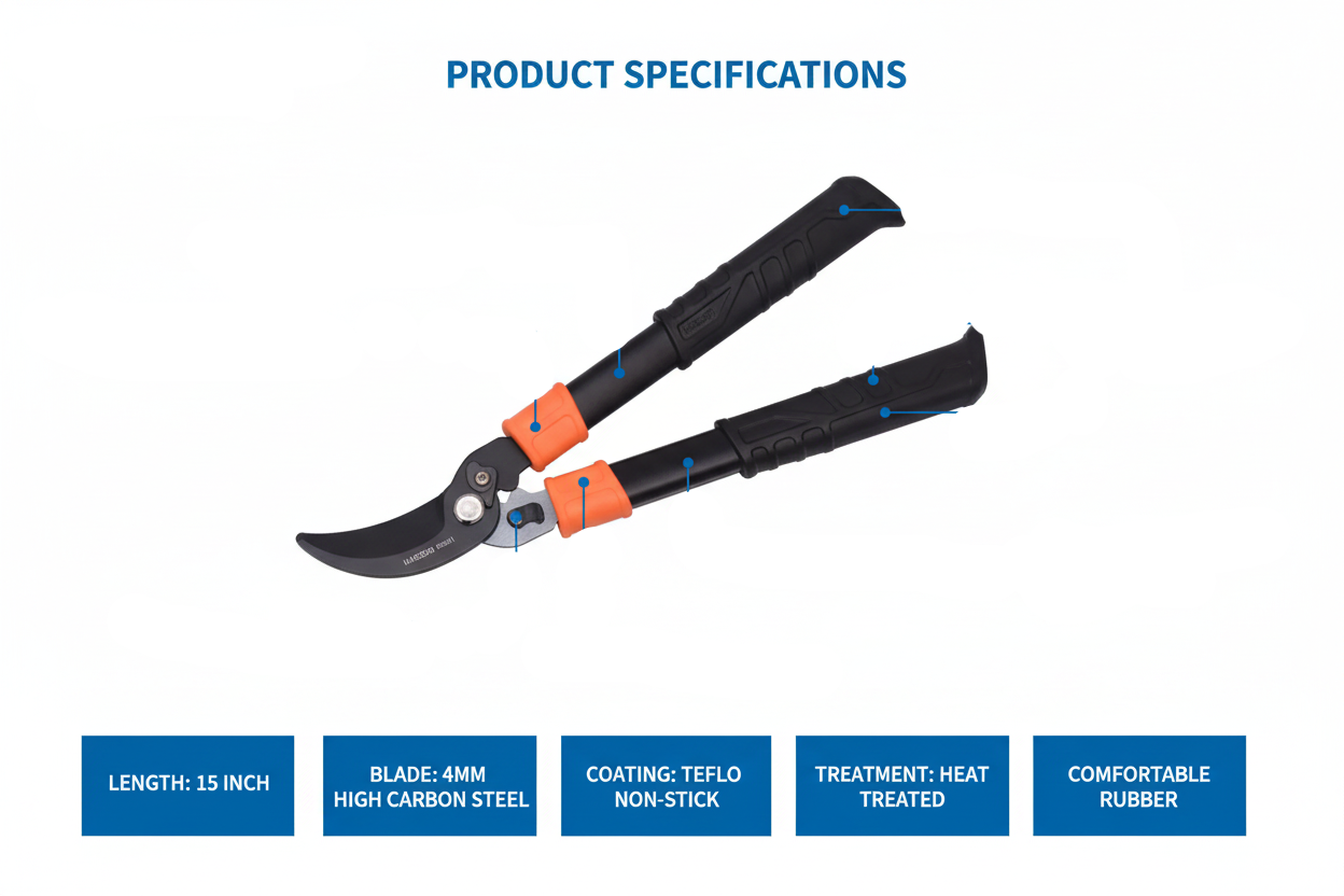 Harden 630501 Mini By-pass Pruner Specifications Diagram