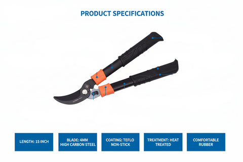 Harden 630501 Mini By-pass Pruner Specifications Diagram