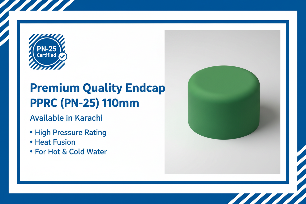 Premium PPRC Endcap 110mm PN-25 - Available in Karachi