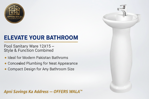 12X15 Basin Pedestal Brand Story — Offers Wala