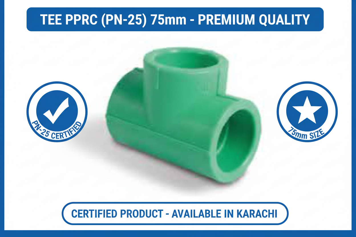 Tee PPRC PN-25 75mm Quality Certification