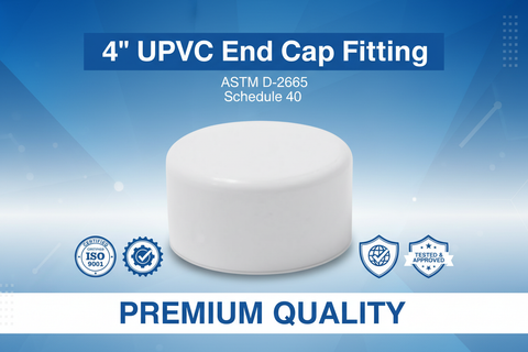 UPVC End Cap Fitting - ASTM D-2665 Schedule 40 Premium Quality