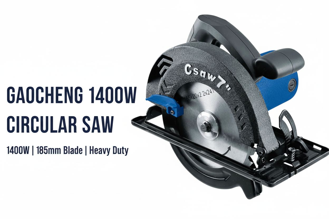 Gaocheng 1400W Circular Saw Hero Banner - Professional Product Display