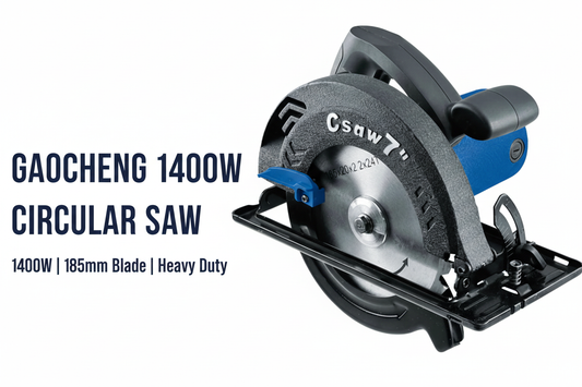 Gaocheng 1400W Circular Saw Hero Banner - Professional Product Display
