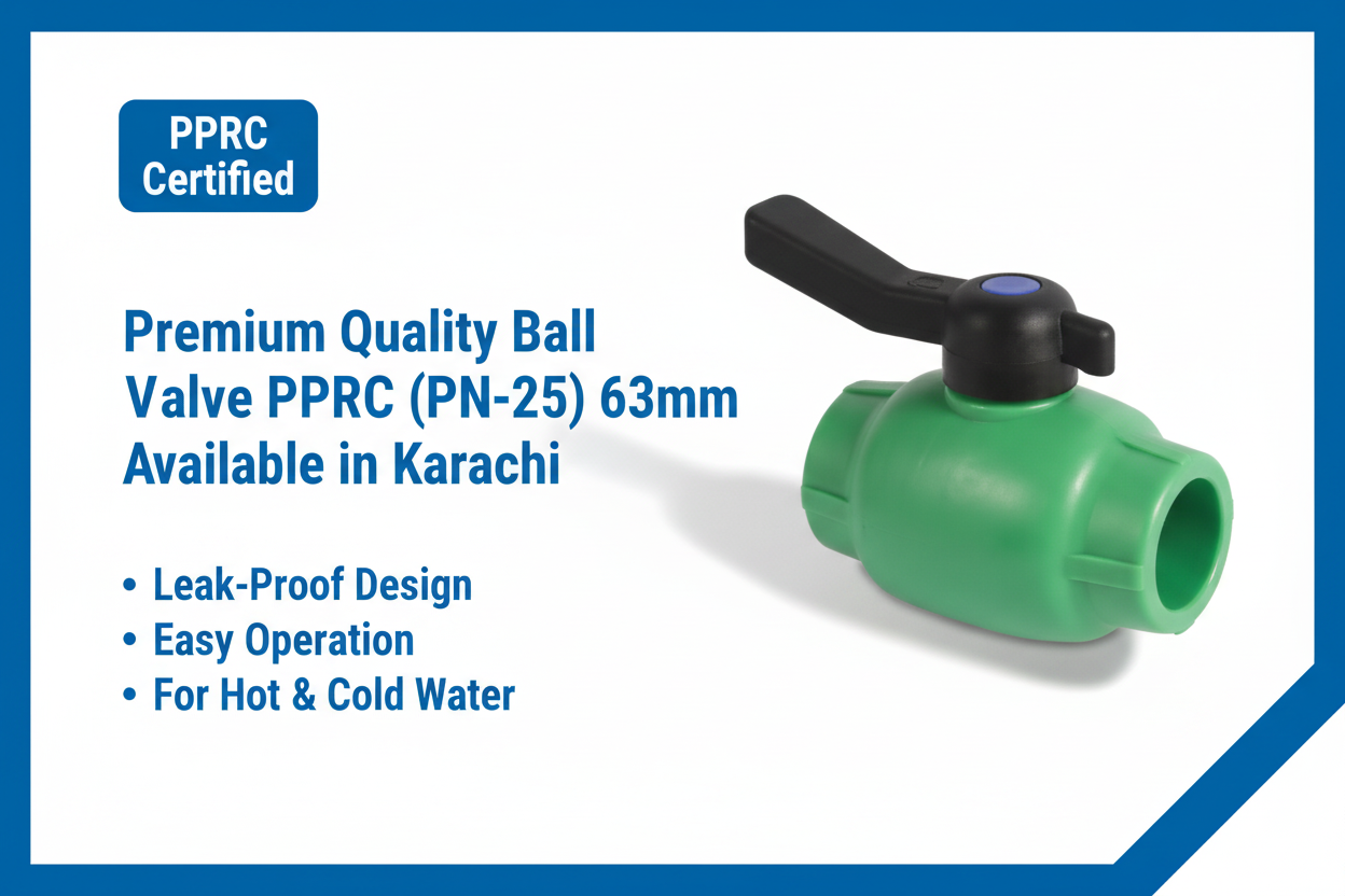 Ball Valve PPRC PN-25 63mm Premium Quality Available in Karachi