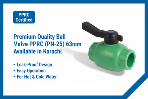 Ball Valve PPRC PN-25 63mm Premium Quality Available in Karachi