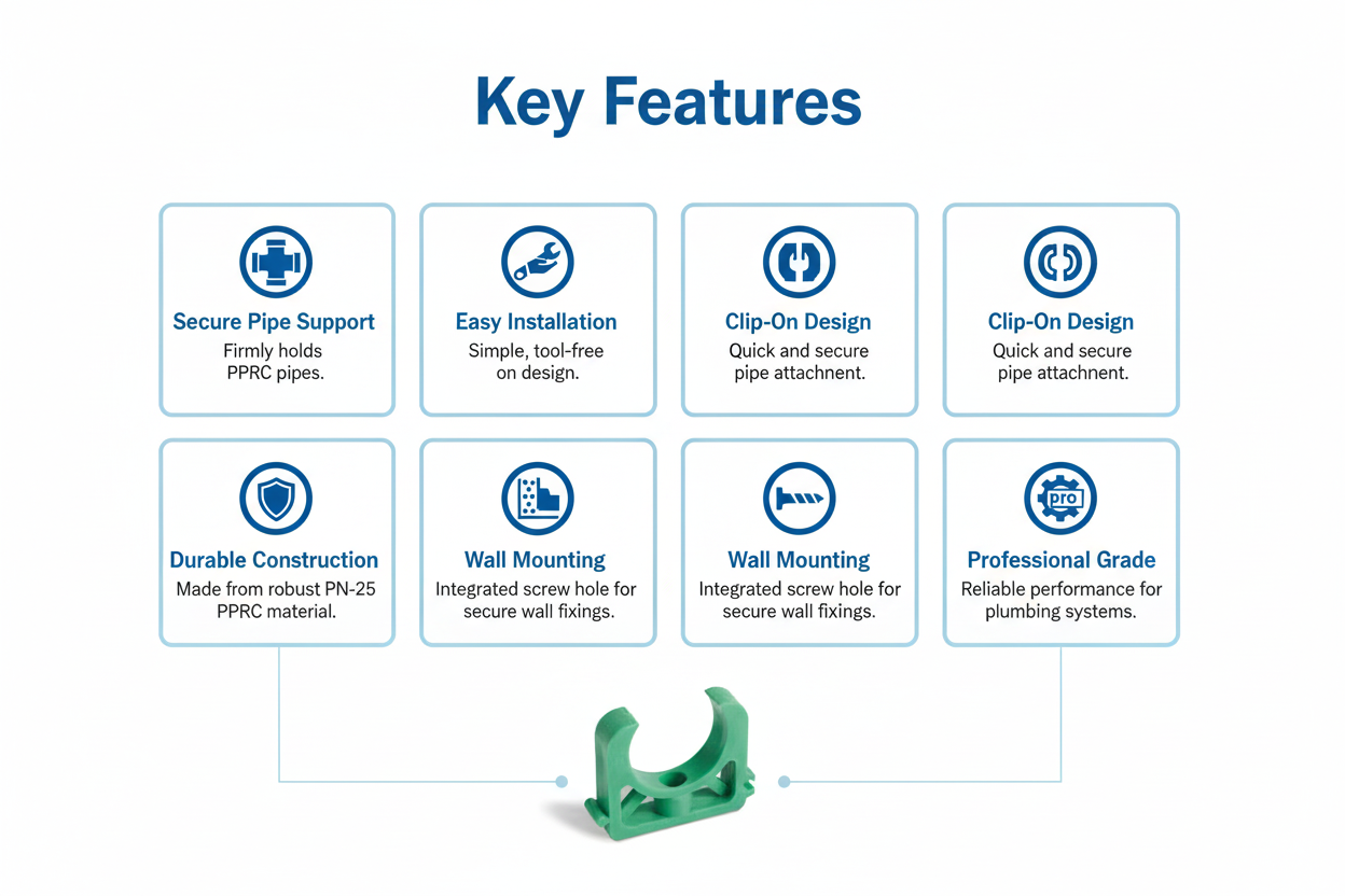 Clamp PPRC PN-25 40mm Product Features