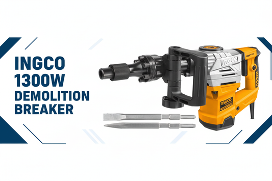 Ingco 1300W Demolition Breaker Hero Banner - Professional Product Display