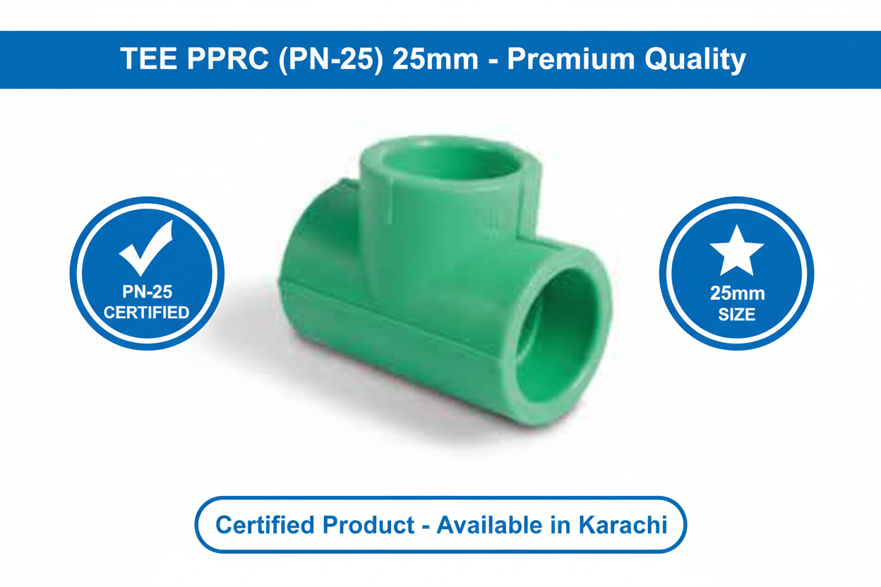 Tee PPRC PN-25 25mm Quality Certification