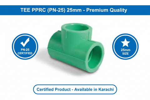 Tee PPRC PN-25 25mm Quality Certification
